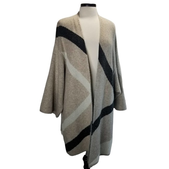 Black Tape_ Sweaters - Black Tap Sweater Jacket Women's Plus Size 1X